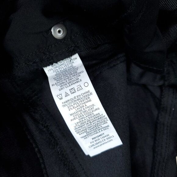 Prana Kara Rolled Skinny Jeans Black Size 2 26 Stretch Cuffed Low Rise - Picture 7 of 12